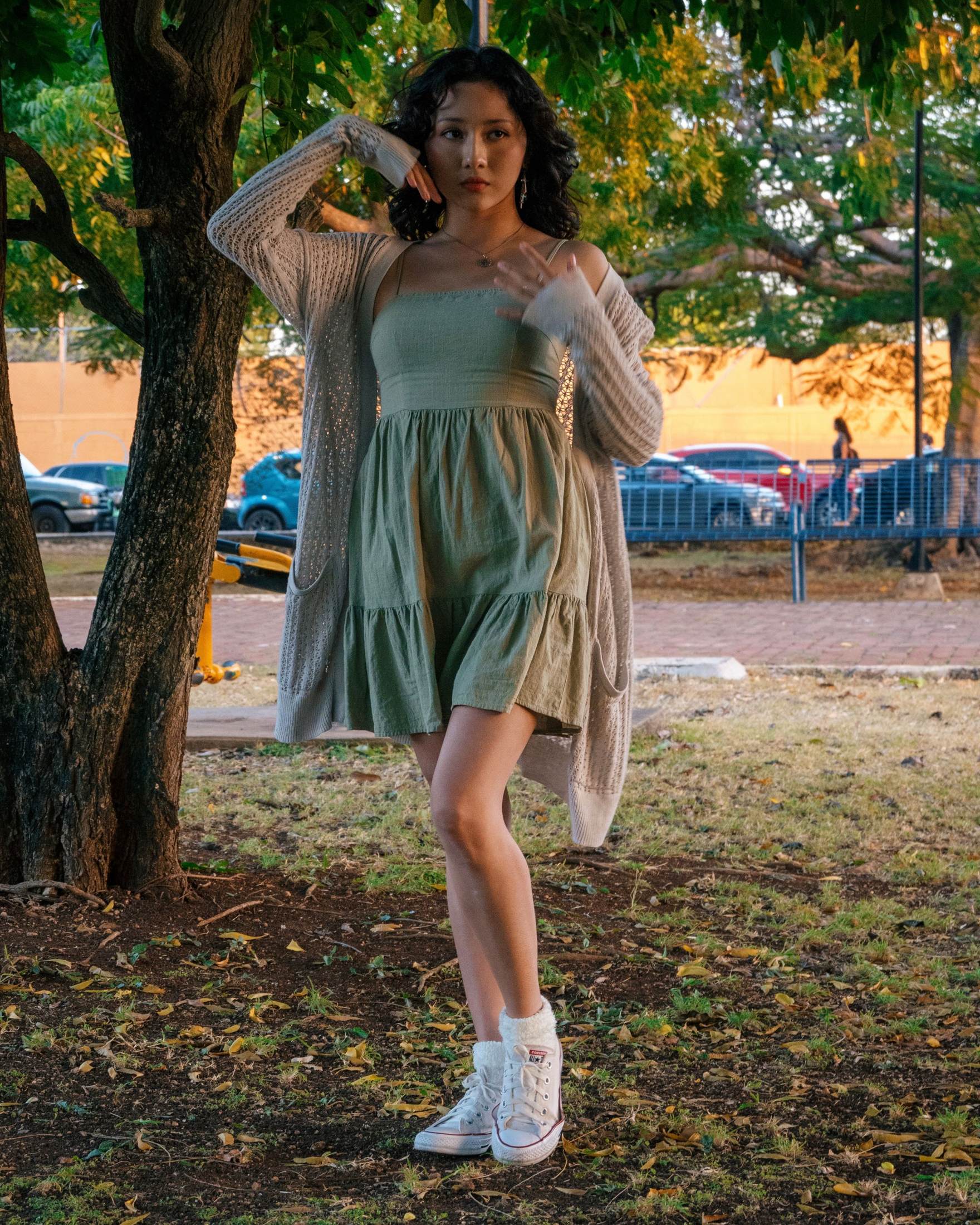How to Layer a Cardigan Over an Office Dress Without Losing Its Shape